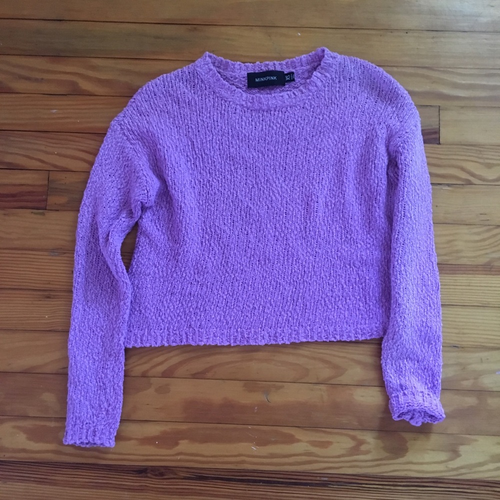 cropped knit sweater - Picture 1 of 3
